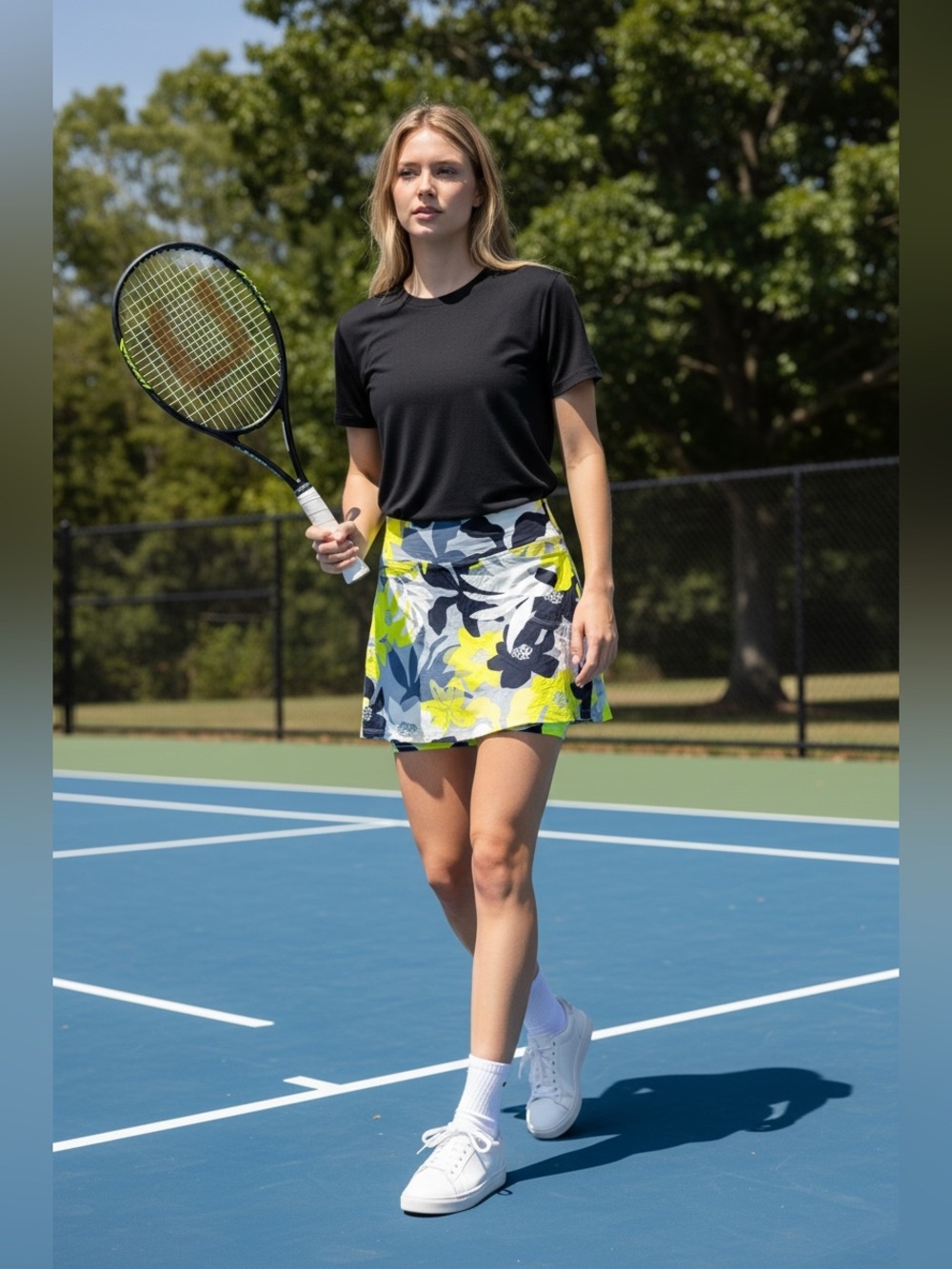 Tribal Lime Tropical Print Athletic Skort XS NWT UPF 50